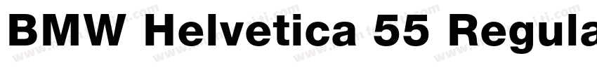 BMW Helvetica 55 Regular字体转换